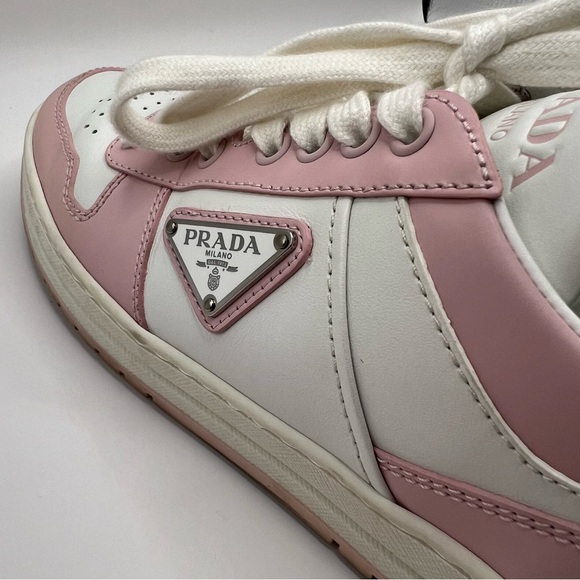 Prada Downtown Leather Sneakers - Picture 10 of 11
